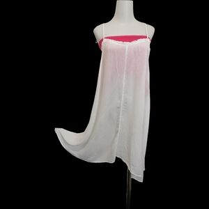 🐰🐰🐰 White  Trim  Slip Dress